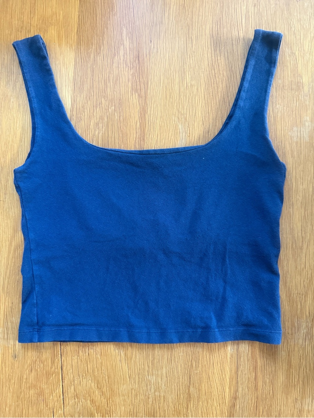 Brandy Melville  tank with built in bra with thick straps Classic Navy